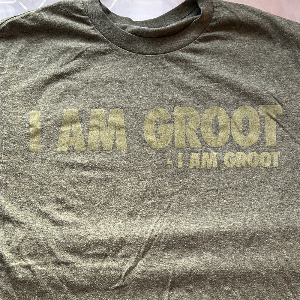 Marvel Groot Shirt “I am Groot. - I am Groot” Green Adult Medium Tee T-Shirt